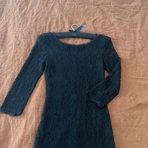 Tally’s Bavarian black lace dress.